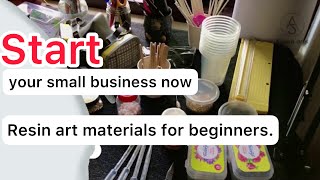 Start your small business now  Resin art materials for beginners  resinbusiness resinart [upl. by Missie]