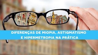 Diferenças Miopia Astigmatismo e Hipermetropia [upl. by Sdlonyer]