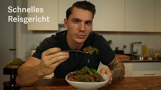 Schnelles Reisgericht mit Steak und Brokkoli [upl. by Husein488]