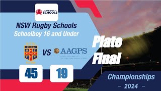 CHS vs GPS Pres XV B  U16 NSW Rugby Schools Schoolboys  PLATE FINAL [upl. by Divad]