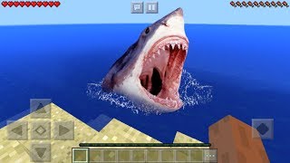 Realistic Shark Trick in MCPE 12 Minecraft PE [upl. by Heywood]