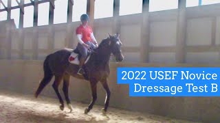 2022 USEF Novice Dressage Test B  Charlie Murray 02122022 [upl. by Zawde]