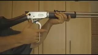 Lever Action 177 CO2 GewehrWalther Winchester88g VersionSteel Finishwmv [upl. by Yedarb525]