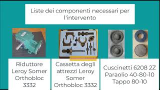 manutenzione utensili necessari smontaggio montaggio riduttore [upl. by Sumedocin]