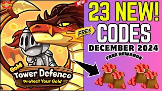 DECEMBER🎁CODES⚡TODAY🎁GOLD TOWER DEFENSE M COUPON CODES DECEMBER 2024  GOLD TOWER DEFENSE M CODES [upl. by Tiram]