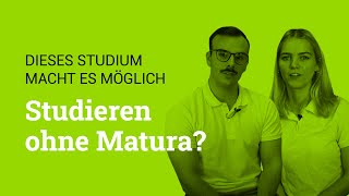 Studieren ohne Matura Dieses Studium macht es möglich  IMC Krems [upl. by Naitsirt690]