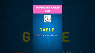 Scrambled Word Game Jumbled Words Game  shorts GuessTheWord BRAINGAME [upl. by Mae201]