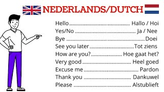 dutch for beginners  nederlands leren [upl. by Llekcm164]