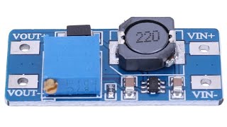 MT3608 2V24V to 5V 9V 12V 28V DCDC Adjustable Boost Module 2A Boost Plate Step Up Module [upl. by Barhos294]