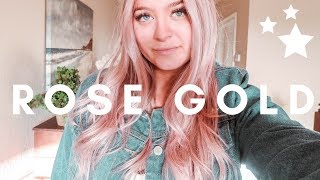 KRISTIN ESS SPRAY PERFECT ROSE GOLD HAIR TUTORIAL AND REVIEW [upl. by Nuawed]