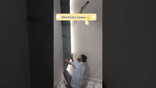 ELECTRICIAN POWER 💪  shortvideo trending shortvideo reels [upl. by Enaerb]