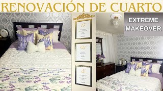 GRAN TRANSFORMACIÓN DE MI CUARTO ANTES Y DESPUES  EXTREME ROOM MAKEOVER  DIY WALL DECOR [upl. by Haiacim]