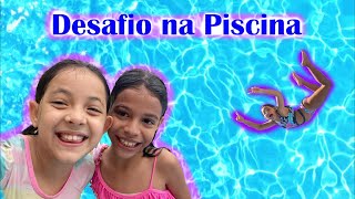 Desafio na piscina com a minha prima [upl. by Thielen]