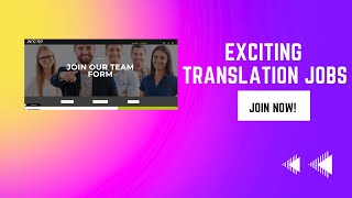 Freelance Linguist and Translation Jobs Junction International [upl. by Arataj503]