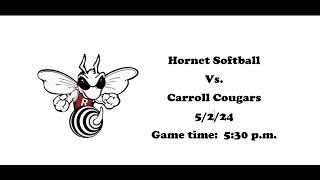 Rossville Varsity Softball vs Carroll [upl. by Esinyt62]