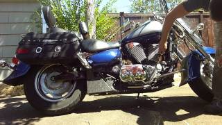 Removing Exhaust Suzuki LV1500 and Installing The GMan Performance Exhaust [upl. by Bobbee]