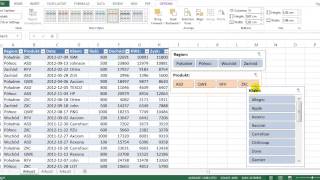 Excel 2013  Filtrowanie zwykłej tabeli za pomocą fragmentatora slicer Rzut okiem 9 [upl. by Alehc]