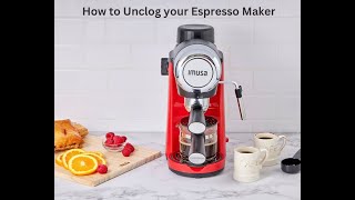 Easy Fix How to Unclog Your IMUSA Espresso Maker  Quick Troubleshooting Guide [upl. by Annaoj]