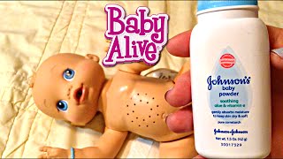 Baby Alive Wets n Wiggles Boy Doll Sherlock Feeding and Diaper Change [upl. by Kermit964]