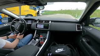 Brand New Range Rover Sport Autobahn Driving POV [upl. by Ennaid]