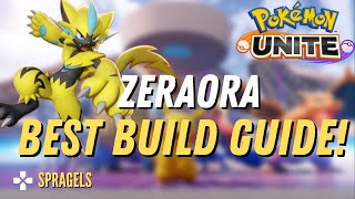 Zeraora BEST Build Guide How OP Is He  Pokémon Unite [upl. by Attecnoc]