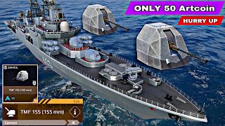 TMF 155155mm 50AC  Most Cheapest but still best in class🔥 Modern Warships [upl. by Leclair258]