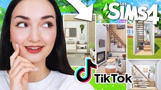 Je teste des ASTUCES TIKTOK construction trop belles et utiles  🥳  Tuto Sims 4 [upl. by Ecadnarb]