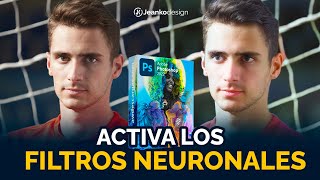 ACTIVA LOS FILTROS NEURONALES EN PHOTOSHOP  DESCARGA LOS NEURAL FILTERS JEANKODESIGN [upl. by Ellierim]