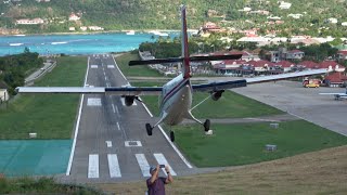 A day at one of the worlds most challenging airports 4K planespotting at St Barts 2 [upl. by Llib]