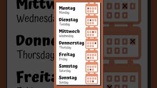 Learn the Days of the Week in German  German for Beginnersdayoftheweek days [upl. by Januisz627]