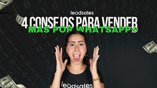 4 consejos para vender por WhatsApp🤑 2024 [upl. by Einnel]