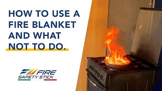 How to use a Fire Blanket and what NOT to do in under 5 MINUTES [upl. by Nallak452]