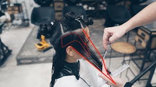 how to cut long womens haircut [upl. by Auric429]