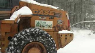 Case 621B Plowing Snow [upl. by Ap43]