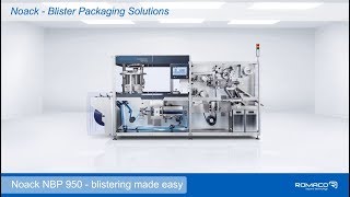 Romaco Noack blister packaging solution NBP 950 [upl. by Flo361]