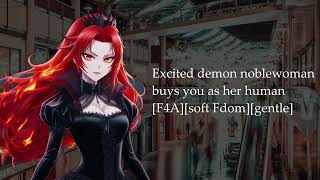 Excited demon noblewoman buys her first human you F4Asoft FdomgentleASMRroleplay [upl. by Rusert]