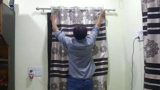 HOW TO FIX CURTAIN RODS amp BRACKETS AT HOMEHowTo Hang a Curtain Rod by eesha media [upl. by Ashlan]