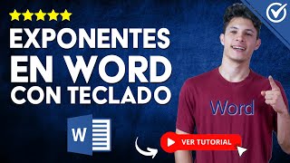 Cómo PONER EXPONENTES en WORD con el Teclado  ⌨️ Añadir Pequeño Número en Letra ⌨️ [upl. by Weinstein]