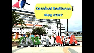 3 Day Carnival Radiance Cruise to Ensenada with Kids from Long Beach May 27 2022 Tacos Churros [upl. by Immas488]