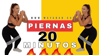 11 minutos  RUTINA INTENSA DE PIERNAS con bandas  1586 [upl. by Boutis612]