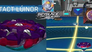 TACT LUINOR QR CODE  GAMEPLAY 🎮 BEYBLADE BURST PRO SERIES APP [upl. by Solis]