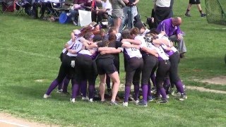 Monroe Woodbury Crusaders Varsity Softball Senior Game vs Wallkill 2016 [upl. by Shamma]