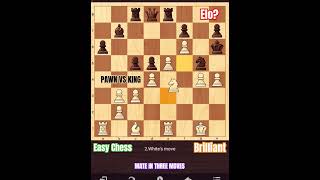 MATE IN THREE MOVES✅ chess🐉chesspuzzle 🔥viral 👑 [upl. by Sixela]