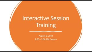 WEFTEC Interactive Session Training [upl. by Downes]