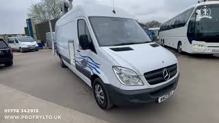 Mercedes Sprinter Fish amp Chip Van For Sale  Pro Fry Ltd [upl. by Gintz]