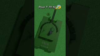 Poor T 70 M 😰 roblox korobas5 постройкорабль shorts [upl. by Felicdad]