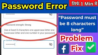 Use At Least 8 Characters One Uppercase Letter One Lowercase Letter And One Number In Your Password [upl. by Manya]