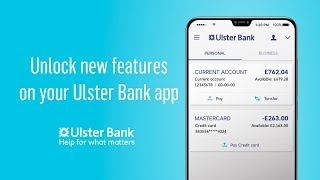 Unlocking all of your app’s features  Ulster Bank [upl. by Dorrie]