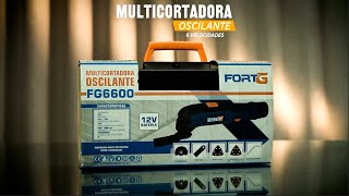 Multicortadora Oscilante 6 Velocidades com Bateria 12V e Maleta com Acessórios  FORTGFG6600 [upl. by Hayidan]