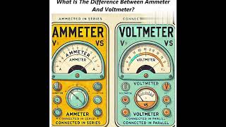 Ammeter is used in series  And Voltmeter is used in Parallel What is Different Between Of Both [upl. by Isoais]